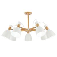 SLE103802-07 Светильник потолочный Светлое дерево, Белый/Белый E27 7*60W BALCAMO