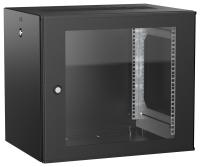 ITK UNITBOX W Шкаф настенный 9U 600х450мм дверь стеклянная черный