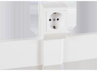 Суппорт с рамкой на 1 пост (45х45) вдоль профиля универсальный