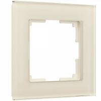 W0011141/ Рамка на 1 пост Favorit (молочный  стекло)