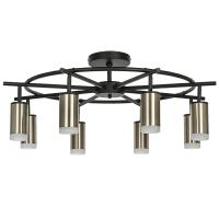 LR7183180 Люстра RULLO 8х50W GU10 ЧЕРНЫЙ/БРОНЗА (571718+214431-8+202430-8)