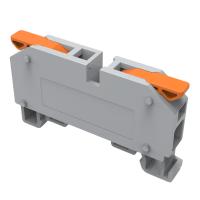 Клемма СМК 222-621D проходная 1-полюсная на DIN-рейку (1-6 мм²) серая (60 шт/уп) REXANT