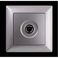 VS2815123 ТВ розетка  серебряный металлик