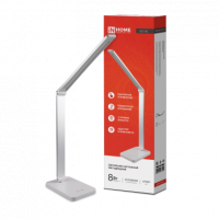 Светильник наст сд PLUS ССО-14С 8Вт 480Лм, сенсор, адапт СЕРЕБРО IN HOME