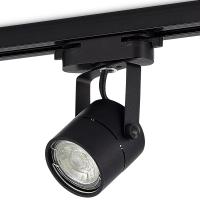 Светильник трековый, GU10, D60хH80мм, IP20, черный, без лампы
