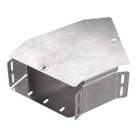 Угол горизонтальный 45 градусов с крышкой Стандарт 200х100 Промрукав