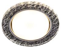 Встраиваемый светильник со светодиодной подсветкой ЭРА DK LD51 WH/BK GX53 белый черный