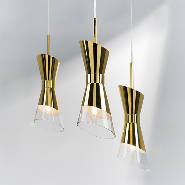 817012 Люстра STRATO 1х40W E14 ЗОЛОТО