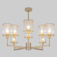 Потолочная люстра со стеклянными плафонами 60144/8 золото
