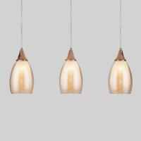 Подвесной светильник со стеклянными плафонами 50285/3 золото