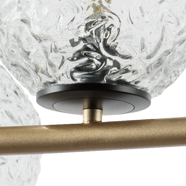 815283 Люстра BARI 8х10W(led) G9 ЗОЛОТО/ЧЕРНЫЙ МАТОВЫЙ