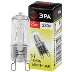 G9-JCD-25-230V-CL  Лампа галогенная ЭРА JCD-25-230V-G9-CL 25Вт капсула теплый белый свет G9