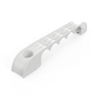 Держатель труб для прямого монтажа односторонний на 5 мест серый d20 (20шт/160шт уп/кор) Промрукав