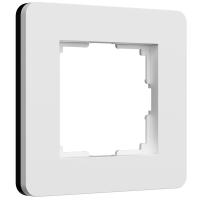 Рамка на 1 пост Split (белый/черный, soft-touch) W0013068