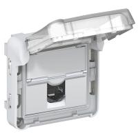 Legrand Plexo Розетка RJ 45 кат. 5е  UTP  IP55 с закрытым клапаном  IK 07 - LCS2