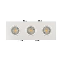DK3023-WH Встраиваемый светильник, IP 20, 10 Вт, GU5.3, LED, белый, пластик