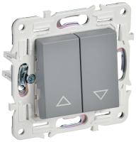 SKANDY Выключатель жалюзи 10А SK-V12Gr серый IEK