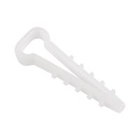 Дюбель-хомут 6-12мм, прямоугольный, белый (100 шт/уп) REXANT