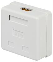 Компьютерная розетка ЭРА RJ-45 категория 5е неэкранированная 2-порта упаковка 30 шт