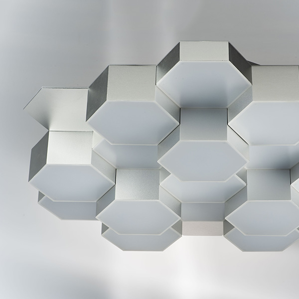 750162 Люстра потол FAVO LED-80W 3840LM Silver 3000K