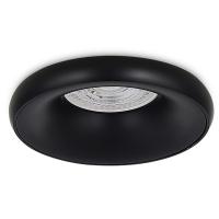 Светильник встраиваемый, GU10, D95xH35мм, IP20, черный, без лампы