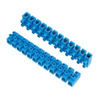 Клеммная винтовая колодка KВ-40 25-40, ток 100 A, полипропилен синий REXANT (10 шт./уп.)