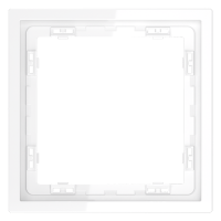 Рамка пластиковая VOLTUM S70 на 1 пост, (белый глянцевый)