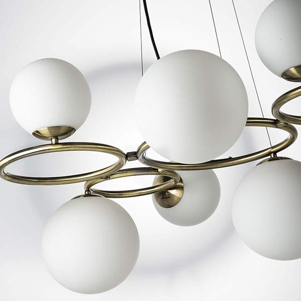 815091 Люстра GLOBO 9х40W G9 ЛАТУНЬ