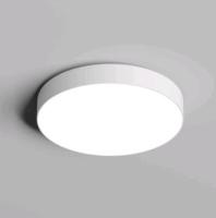 DK2851-WH Накладной светильник TAB 36 Вт, LED LED 3000K/4000K/6500K, IP 20, d212mm, белый, алюминий/акрил