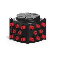 Пластиковый колодец КН-1000 H1400 с крышкой D560 мм (модификация с предустановленными кабельными стойками)