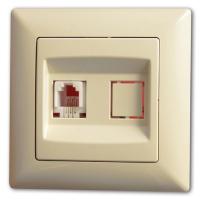 VS2812120 Цифр.телеф.розетка крем