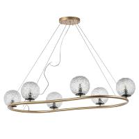 815263 Люстра BARI 6х10W(led) G9 ЗОЛОТО/ЧЕРНЫЙ МАТОВЫЙ