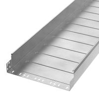 Лоток неперфорированный Профи INOX (AISI 304) 400х100x6000 (1,0 мм) (12 м/уп) Промрукав