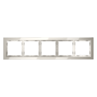 Рамка стеклянная VOLTUM S70 на 5 постов, (кашемир, стекло)