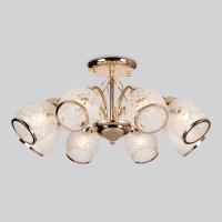 Потолочная люстра со стеклянными плафонами 30026/8 золото