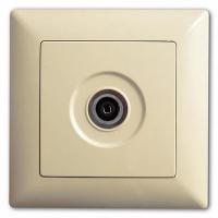 VS2812122 ТВ розетка проходная крем