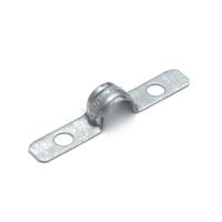 Скоба металлическая двухлапковая усиленная противопожарная СМДУ d10-11 мм отв. d 6,5 мм (100шт/2200шт уп/кор) Промрукав