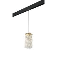 PRO795422 Светильник д/1-фазн трека CRISTALLO 1х40W G9 ЗОЛОТО/ЧЕРНЫЙ (795422+595007)