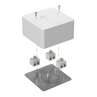 Коробка огнестойкая для кабель-канала 40-0460-FR2.5-6 Е15-Е120 RAL9003 85х85х45 (44 шт/кор) Промрукав