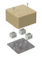 Коробка огнестойкая для кабель-канала 40-0460-FR6.0-6 Е15-Е120 RAL1001 85х85х45 (44 шт/кор) Промрукав