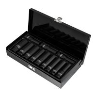 Набор шестигранных ударных торцевых головок, 1/2", 78мм, 12 предметов (10-24мм) металлический кейс KRANZ