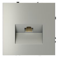 Розетка компьютерная встраиваемая VOLTUM S70 RJ45 кат.6, (сталь)