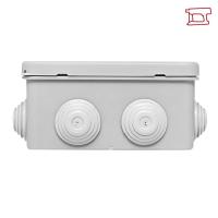 Коробка распаячная КМР-030-014 с крышкой наружная (100х100х55)  8 мембранных вводов IP54 розничный с