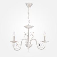 Подвесная люстра с хрусталем 60018/3 белый с золотом