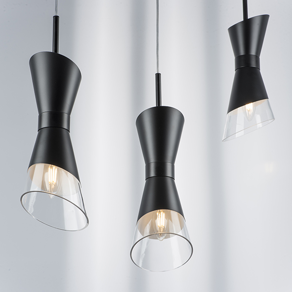 817017 Люстра STRATO 1х40W E14 ЧЕРНЫЙ МАТОВЫЙ