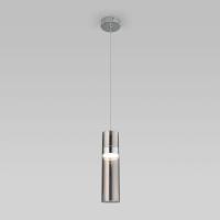 Подвесной светодиодный светильник в стиле лофт 50244/1 LED хром/дымчатый