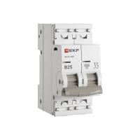 Автоматический выключатель 2P 25А (B) 6кА ВА 47-63N EKF PROxima