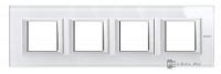 BT Axolute Whice Рамка 2+2+2+2 мод прямоугольная (надпись горизонтально)