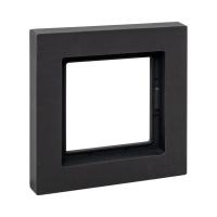 1 - местная рамка, IP44, чёрная, пластик Эпика EKF