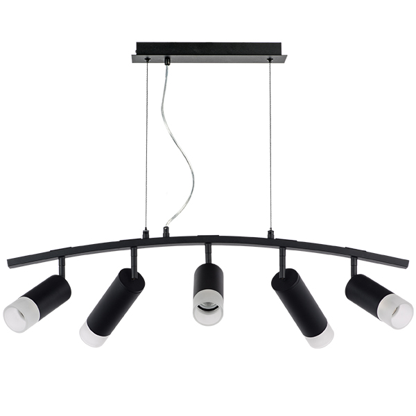 LR7353738721 Люстра RULLO 5х50W GU10 ЧЕРНЫЙ (571735+214437-3+214487-2+202431-5)